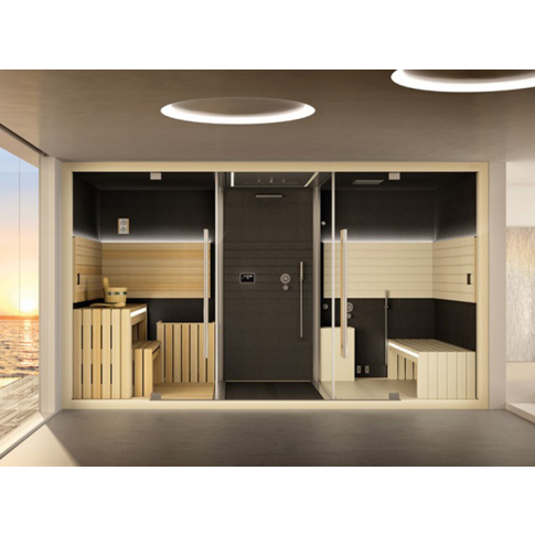 Jacuzzi Sasha 2,0 9600-0010-0 sauna modulaire avec hammam et douche d'expérience | Edilceramdesign