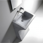 Agape Lito 3 ACER0733 Lavabo sur pied en marbre de Carrare | Edilceram Design