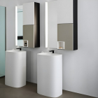 Agape Nivis ACER0763 lavabo sur pied en Cristalplant | Edilceram Design