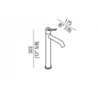 Agape Fez 2 AFEZ003 Mitigeur monocommande de lavabo au-dessus du plan de travail | Edilceramdesign