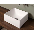 Antonio Lupi STRATOS1, lavabo carré à poser ou à suspendre, en Flumood | Edilceramdesign