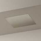 Pomme de douche de plafond en acier AISI 316+ + pièce encastrée Hotbath Archie AR142 | Edilceramdesign