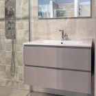 Composition Geromin Qubo2 05 100x50 Ares Grey | Edilceram Design
