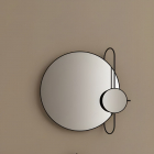 Agape Revolving Moon ASPE039E miroir mural rond | Edilceram Design