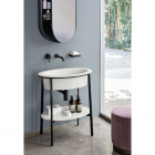 Ceramica Cielo I Catini CALAO armoire de toilette avec vasque ovale | Edilceramdesign