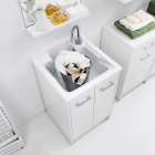 Lavabo 50x50 Blanc Colavene Domestica DL5050B | Edilceramdesign