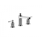Gessi Venti20 65014 Mélangeur lavabo vertical moyen 3 trous sans vidange | Edilceramdesign