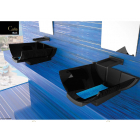 Lavabos suspendus Glass Design Chemins d'eau privilégiés Lavabo suspendu CALLA | Edilceramdesign