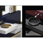 Lavabos à encastrer Glass Design Da Vinci In Out lavabo semi-encastré Tondo FL TONDOFLPO01 | Edilceramdesign