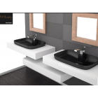 Glass Design Da Vinci lavabos semi-encastrés In Out Volcano FL VOLCANOFLPO01 | Edilceramdesign