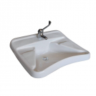 Lavabo ergonomique pour personnes handicapées 70x60 cm Civita Cromo HH 100 LAB | Edilceram Design