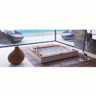 Jacuzzi Aura Plus Corian 9443730* baignoire à remous creusée avec marbre | Edilceramdesign