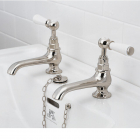 Lefroy Brooks robinets 1900 Classic colonne de lavabo WL8030 colonne de lavabo deux trous robinets classiques | Edilceramdesign