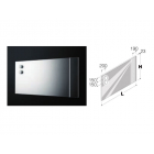 Boffi WK6 OMAD06 miroir mural avec barre de LED et lampes Boccia | Edilceramdesign