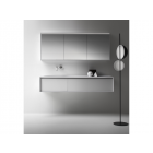 Falper Armoire Shape Evo ZAI 2 tiroirs asymétriques et plan de toilette intégré 153 cm | Edilceramdesign