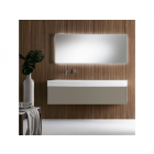 Falper Pure #A3R / #A3L Meuble sous-lavabo à 1 tiroir avec lavabo à poser en Cristalplant 140 cm | Edilceramdesign