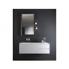 Falper ViaVeneto #P2R meuble 3 tiroirs et plan de toilette intégré en Cristalplant 120 cm | Edilceramdesign