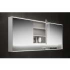 Falper Miroir de rangement Shape Evo ZLS 80 avec compartiment ouvert | Edilceramdesign