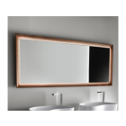 Falper ViaVeneto DXU 60 miroir avec cadre en bois et LED | Edilceramdesign
