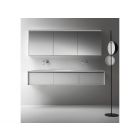 Falper Forme Evo ZAQ meuble 3 tiroirs et plan vasque double 183 cm | Edilceramdesign