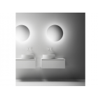 Falper ViaVeneto #Y1C Meuble sous vasque à 1 tiroir avec lavabo à poser en Ceramilux 120 cm | Edilceramdesign