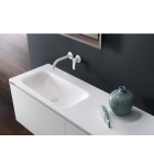 Falper ViaVeneto #P5R meuble 3 tiroirs et plan de toilette intégré en cristalplant 180 cm | Edilceramdesign