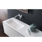 Falper ViaVeneto #P5R meuble 3 tiroirs et plan de toilette intégré en cristalplant 180 cm | Edilceram Design