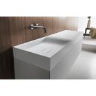 Falper Pure #A1R / #A1L Meuble à 1 tiroir avec lavabo à poser en Cristalplant 100 cm | Edilceramdesign
