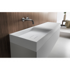Falper Pure #A2R / #A2L Meuble à 1 tiroir avec lavabo à poser en Cristalplant 120 cm | Edilceram Design