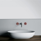 Boffi Mélangeur lavabo mural Pipe RGFP02E + RGGN02I | Edilceramdesign