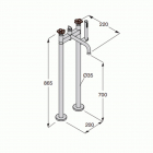 Boffi Baignoire sur pieds RGFP05 de Pipe | Edilceram Design