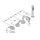 Boffi Ensemble de baignoire de comptoir Garden RGGN05 | Edilceram Design