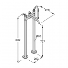 Boffi Ensemble de baignoire sur pieds Garden RGGN08 | Edilceram Design