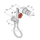 Boffi Ensemble de douche thermostatique murale Pipe RHFP02E + RHGN02I | Edilceram Design