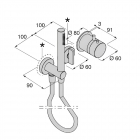 Boffi Ensemble de douche thermostatique murale Garden RHGN02E + RHGN02I | Edilceram Design