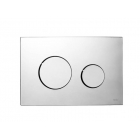 Plaques de toilettes Tece Tece plaque de chasse d'eau en boucle pour toilettes en verre à double bouton 9.240.650 | Edilceramdesign