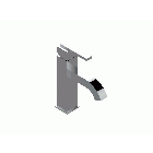 THG Paris Beluga G1T-6500D - Mélangeur monocommande de lavabo à hauteur de plafond | Edilceramdesign
