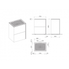Boffi B15C WRNWMB01 armoire de toilette monobloc | Edilceramdesign