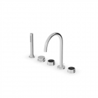 Zucchetti Savoir ZSV483 Mélangeur bain-douche 5 trous avec douchette à main | Edilceramdesign
