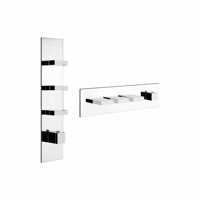 Partie extérieure du mitigeur thermostatique Gessi Rettangolo 43026 | Edilceram Design