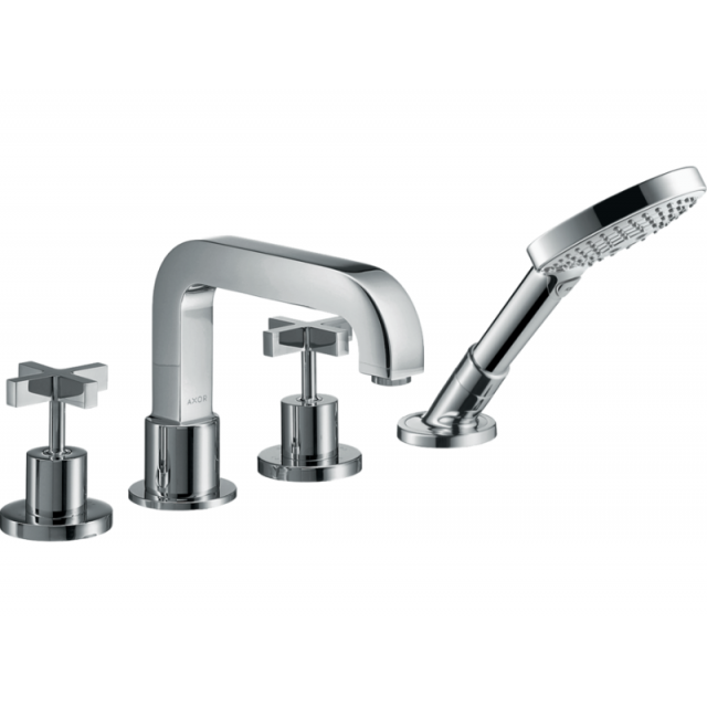 Axor Citterio 39453000+15481180 Mélangeur bain-douche et douchette à main + partie encastrée | Edilceram Design