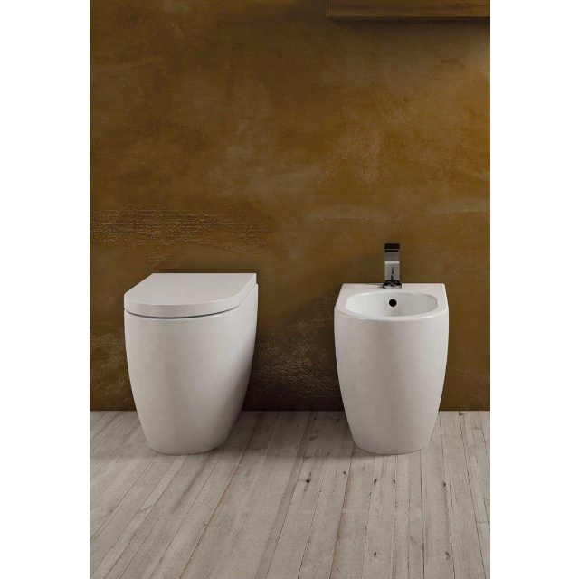 Ceramica Cielo Smile Nouveau SMVAS+SMBID WC sur pied et bidet | Edilceramdesign
