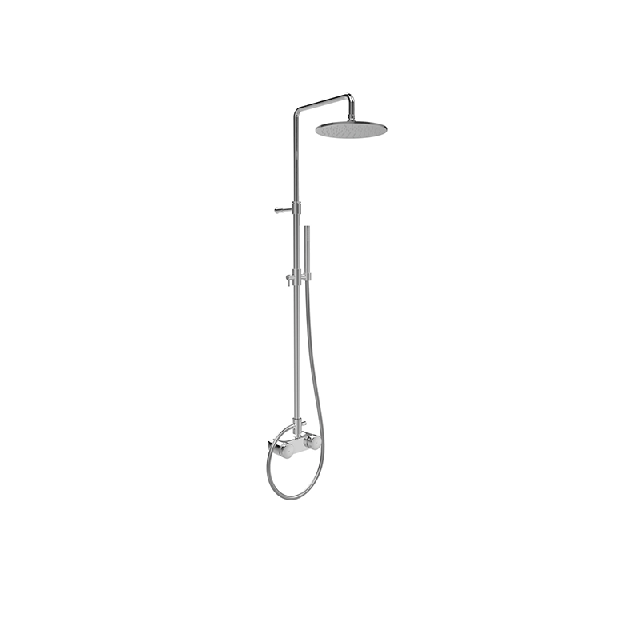 Colonne de douche avec douche de tête et douchette à main Collection Fima Texture F5605/2V | Edilceramdesign