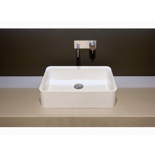 Antonio Lupi SERVORETTO50 lavabo rectangulaire en Ceramilux | Edilceramdesign
