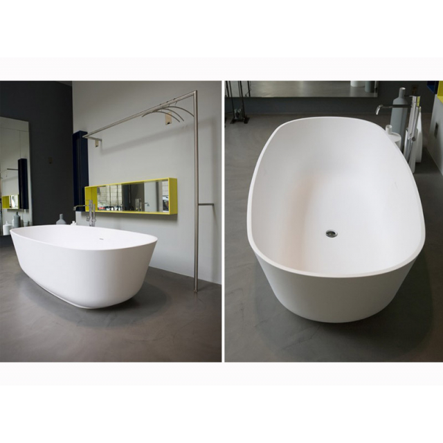 Antonio Lupi BAIAS baignoire ovale autoportante en Cristalplant | Edilceramdesign