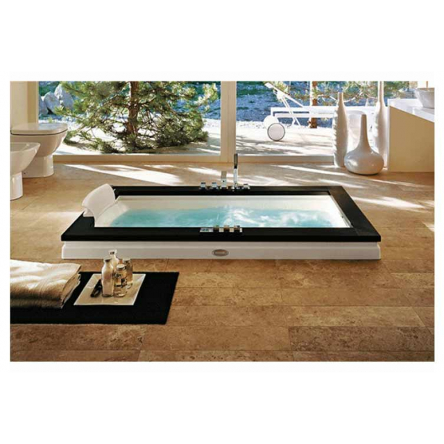 Jacuzzi Aura Uno Stone 9F43808* - baignoire à remous en marbre de type walk-in | Edilceram Design