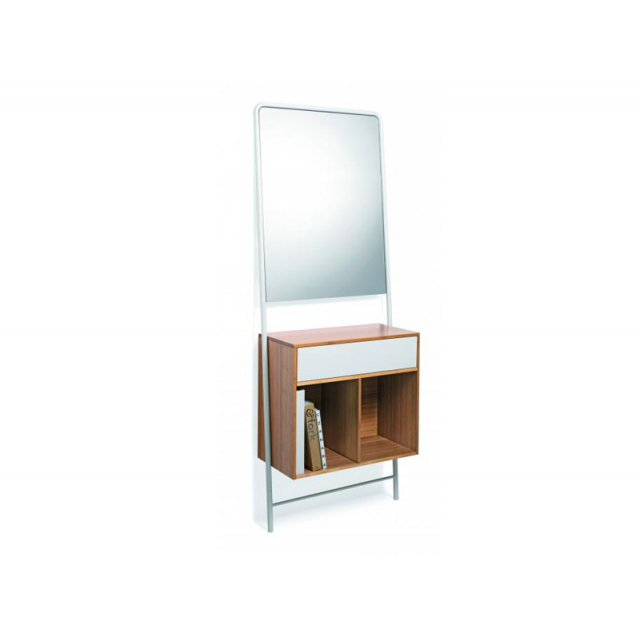 Meubles de salle de bains Lineabeta Table console en bambou avec miroir 5133 | Edilceramdesign