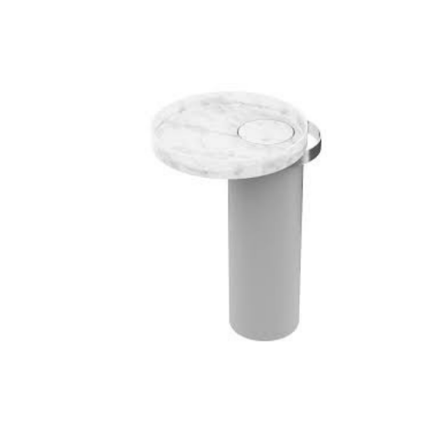 Falper Eccentrico WN7, lavabo à poser en marbre et en bois | Edilceramdesign