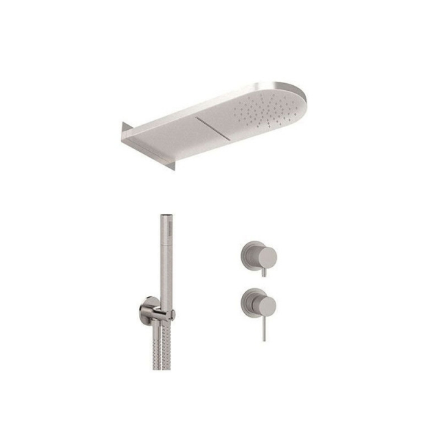 Ensemble de douche Daniel Tokyo Steel SSTX614ZPSSCA | Edilceram Design