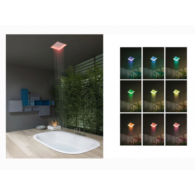 Antonio Lupi Meteo METEO1 pomme de douche encastrée au plafond avec LED | Edilceramdesign